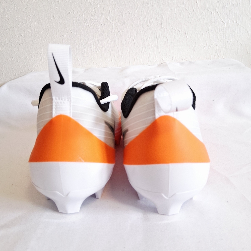 Nike Vapor Speed 3 White Orange Football Cleats - Picture 4 of 11